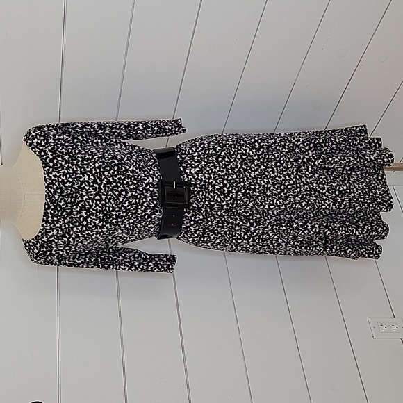 JESSICA H size 10 black & white midi dress - Picture 1 of 5